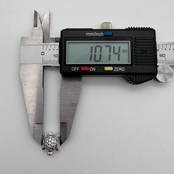 Pandora Bracelet Charm Set 6.5" with Rose Gold Sea Turtle Zirconia Purse Jem - Picture 10 of 12